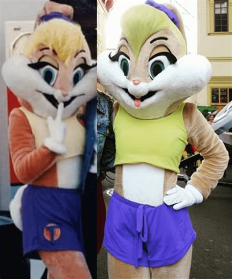 Lola rabbit mascot attire